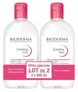 Acheter CREALINE H2O Solution micellaire nettoyante apaisante sans parfum 2Fl/500ml à Bordeaux