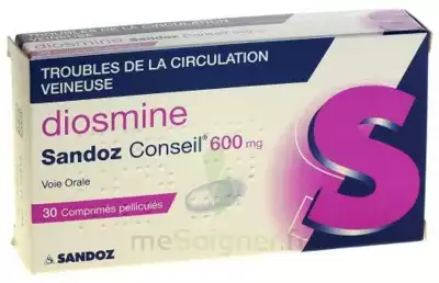 Diosmine Sandoz Conseil 600 Mg, Comprimé Pelliculé à Bordeaux