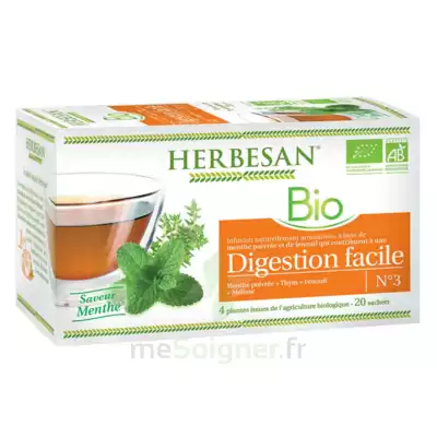 Herbesan Infusion Bio Tisane Digestion Facile 20 Sachets à Bordeaux